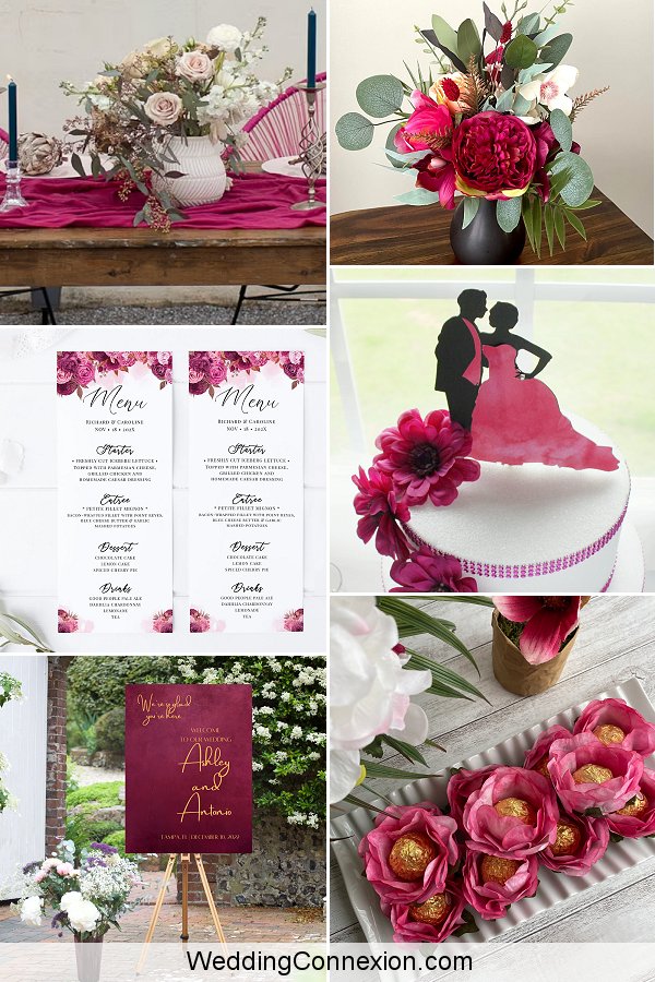 Viva Magenta Wedding Decor